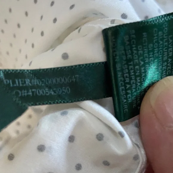 Ralph Lauren White Dress Shirt with Black Dots - Picture 7 of 7